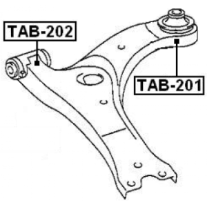 Mounting Control Trailing Arm - FEBEST TAB202
