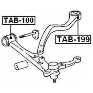 Mounting Control Trailing Arm - FEBEST TAB199