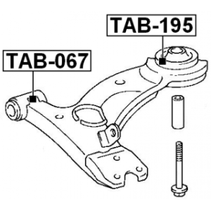 Mounting Control Trailing Arm - FEBEST TAB195
