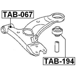 Mounting Control Trailing Arm - FEBEST TAB194