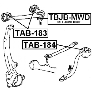 Mounting Control Trailing Arm - FEBEST TAB184