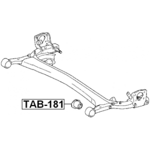 Bushing Axle Beam - FEBEST TAB181