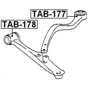 Mounting Control Trailing Arm - FEBEST TAB177
