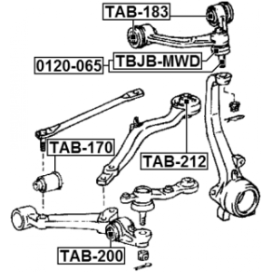 Mounting Control Trailing Arm - FEBEST TAB170