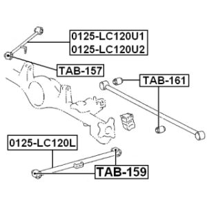 Mounting Control Trailing Arm - FEBEST TAB157