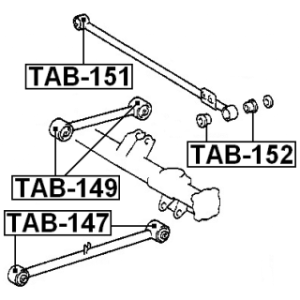 Mounting Control Trailing Arm - FEBEST TAB149