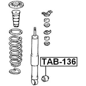 Bush Shock Absorber - FEBEST TAB136