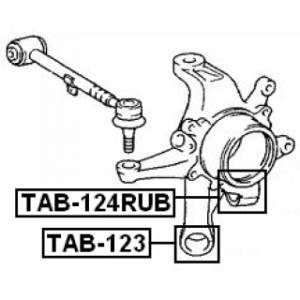 Mounting Control Trailing Arm - FEBEST TAB124RUB