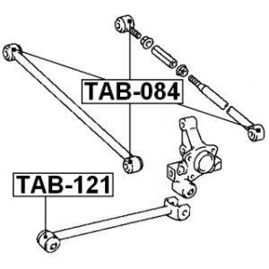 Mounting Control Trailing Arm - FEBEST TAB121