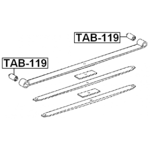 Bushing Leaf Spring - FEBEST TAB119