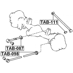 Mounting Control Trailing Arm - FEBEST TAB111