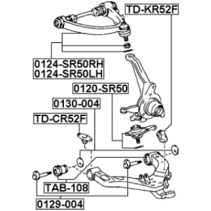 Mounting Control Trailing Arm - FEBEST TAB108