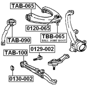 Mounting Control Trailing Arm - FEBEST TAB100