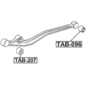 Mounting Control Trailing Arm - FEBEST TAB096