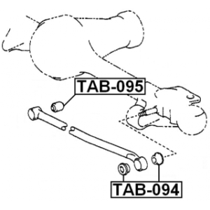 Mounting Control Trailing Arm - FEBEST TAB095