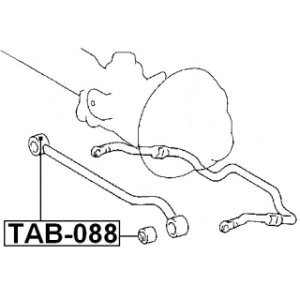 Mounting Control Trailing Arm - FEBEST TAB088
