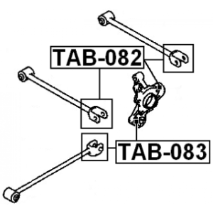 Mounting Control Trailing Arm - FEBEST TAB082