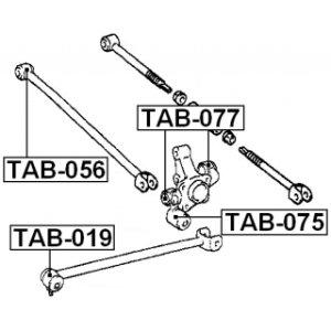 Mounting Control Trailing Arm - FEBEST TAB075