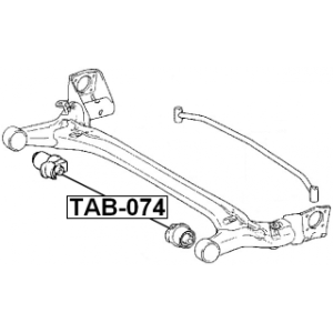 Bushing Axle Beam - FEBEST TAB074