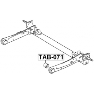 Mounting Control Trailing Arm - FEBEST TAB071