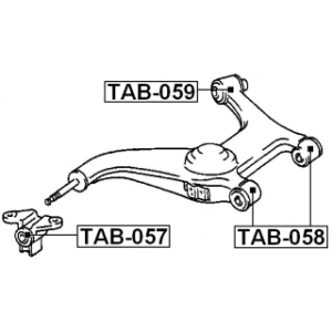 Mounting Control Trailing Arm - FEBEST TAB057