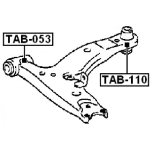 Mounting Control Trailing Arm - FEBEST TAB053
