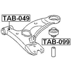 Mounting Control Trailing Arm - FEBEST TAB049