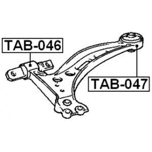 Mounting Control Trailing Arm - FEBEST TAB047