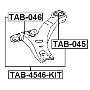 Mounting Control Trailing Arm - FEBEST TAB045