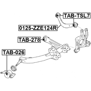 Mounting Control Trailing Arm - FEBEST TAB026