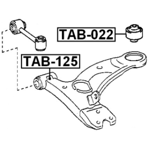 Mounting Control Trailing Arm - FEBEST TAB022