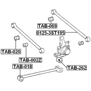 Mounting Control Trailing Arm - FEBEST TAB020