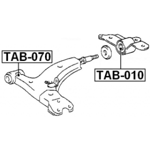 Mounting Control Trailing Arm - FEBEST TAB010