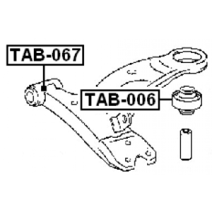 Mounting Control Trailing Arm - FEBEST TAB006