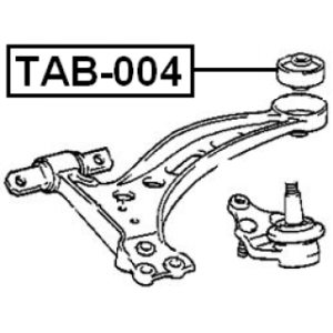 Mounting Control Trailing Arm - FEBEST TAB004