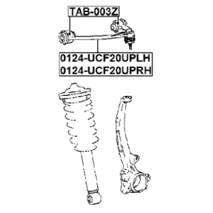 Mounting Control Trailing Arm - FEBEST TAB003Z