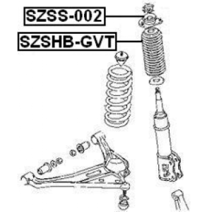 Suspension Strut Support Mount - FEBEST SZSS002