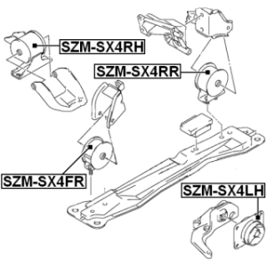Mounting Engine - FEBEST SZMSX4RH