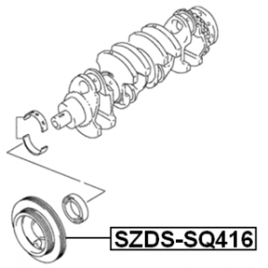 Belt Pulley Crankshaft - FEBEST SZDSSQ416