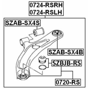 Mounting Control Trailing Arm - FEBEST SZABSX4B