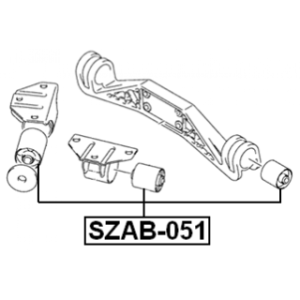Mounting Differential - FEBEST SZAB051