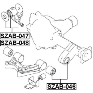 Mounting Differential - FEBEST SZAB048