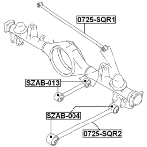 Mounting Control Trailing Arm - FEBEST SZAB013