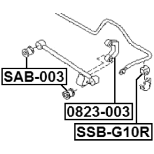 Mounting Stabiliser Bar - FEBEST SSBG10R