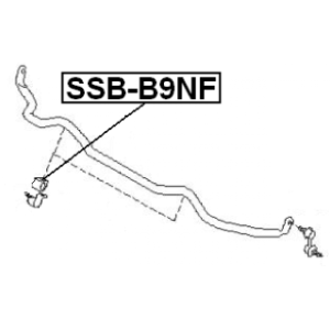 Mounting Stabiliser Bar - FEBEST SSBB9NF