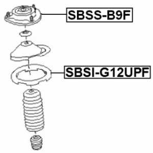 Suspension Strut Support Mount - FEBEST SBSSB9F