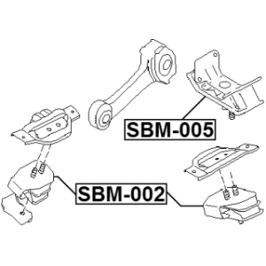 Mounting Automatic Transmission - FEBEST SBM005