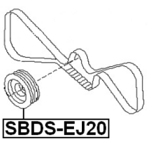 Belt Pulley Crankshaft - FEBEST SBDSEJ20