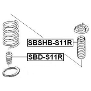 Rubber Buffer Suspension - FEBEST SBDS11R