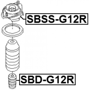 Rubber Buffer Suspension - FEBEST SBDG12R